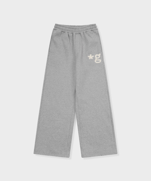 GRUNDEN(グルンデン)の「HAND WORK FLUFFY PANTS (GREY)(スウェットパンツ・レディース・その他・unisex L)」の1枚目の写真