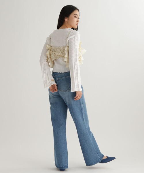 studio CLIP(スタディオクリップ)の「【daily CLIP】フリフリキャミ(キャミソール・レディース・ホワイト/ブラック・FREE)」の10枚目の写真