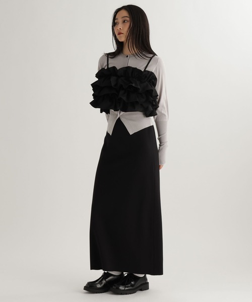 studio CLIP(スタディオクリップ)の「【daily CLIP】フリフリキャミ(キャミソール・レディース・ホワイト/ブラック・FREE)」の16枚目の写真