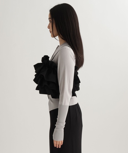 studio CLIP(スタディオクリップ)の「【daily CLIP】フリフリキャミ(キャミソール・レディース・ホワイト/ブラック・FREE)」の20枚目の写真