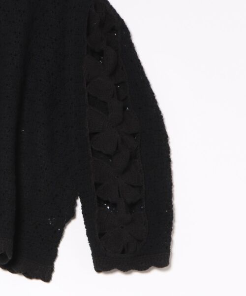 COEL（コエル）の「ハンドフラワービッグカーディガン（ニット/セーター・レディース・オフホワイト/ブラック・FREE）」の20枚目の写真