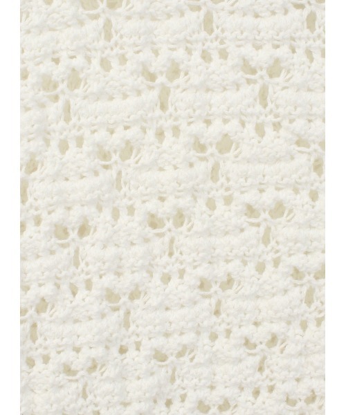 COEL（コエル）の「ハンドフラワービッグカーディガン（ニット/セーター・レディース・オフホワイト/ブラック・FREE）」の9枚目の写真