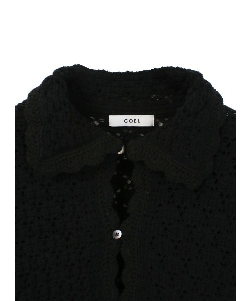 COEL（コエル）の「ハンドフラワービッグカーディガン（ニット/セーター・レディース・オフホワイト/ブラック・FREE）」の13枚目の写真