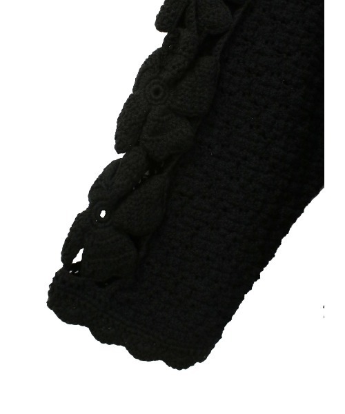 COEL（コエル）の「ハンドフラワービッグカーディガン（ニット/セーター・レディース・オフホワイト/ブラック・FREE）」の17枚目の写真