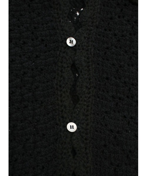 COEL（コエル）の「ハンドフラワービッグカーディガン（ニット/セーター・レディース・オフホワイト/ブラック・FREE）」の14枚目の写真