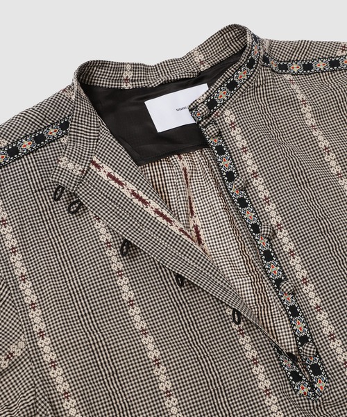 SUGARHILL(シュガーヒル)の「TYROL DOBBY SHIRT(シャツ/ブラウス・メンズ・ブラック・1/2)」の4枚目の写真