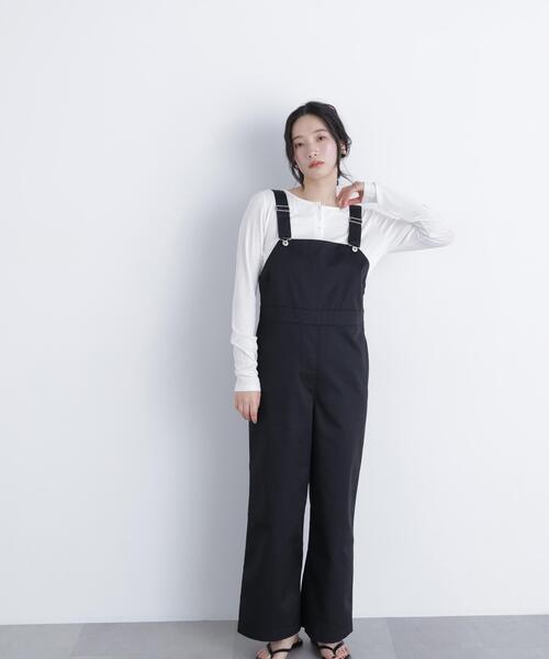 N.(N. Natural Beauty Basic)(エヌエヌナチュラルビューティーベーシック)の「ワークサロペット(サロペット/オーバーオール・レディース・ブラック/キャメル・フリ-)」の22枚目の写真