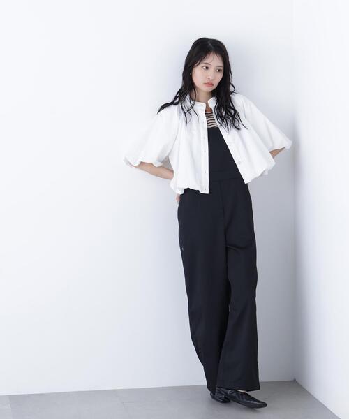 N.（N. Natural Beauty Basic）（エヌエヌナチュラルビューティーベーシック）の「ワークサロペット（サロペット/オーバーオール・レディース・ブラック/キャメル・ﾌﾘ-）」の17枚目の写真