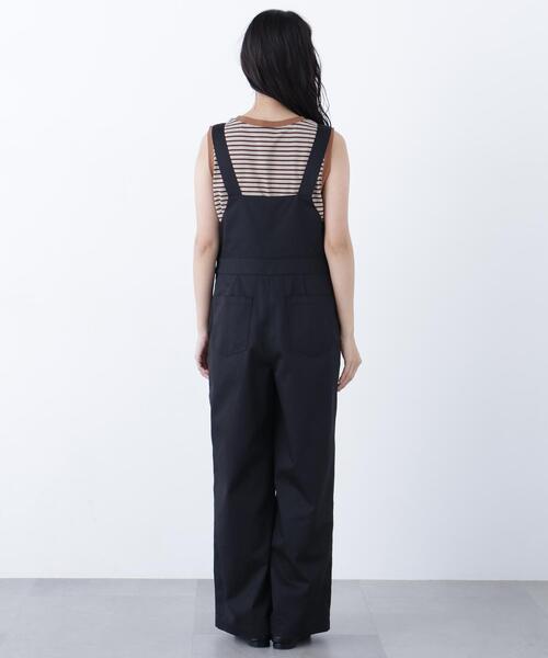 N.(N. Natural Beauty Basic)(エヌエヌナチュラルビューティーベーシック)の「ワークサロペット(サロペット/オーバーオール・レディース・ブラック/キャメル・フリ-)」の19枚目の写真