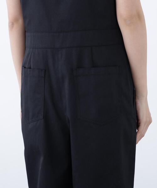 N.(N. Natural Beauty Basic)(エヌエヌナチュラルビューティーベーシック)の「ワークサロペット(サロペット/オーバーオール・レディース・ブラック/キャメル・フリ-)」の18枚目の写真