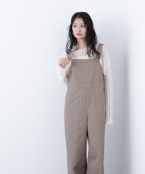 N.(N. Natural Beauty Basic)(エヌエヌナチュラルビューティーベーシック)の「ワークサロペット(サロペット/オーバーオール・レディース・ブラック/キャメル・フリ-)」の10枚目の写真