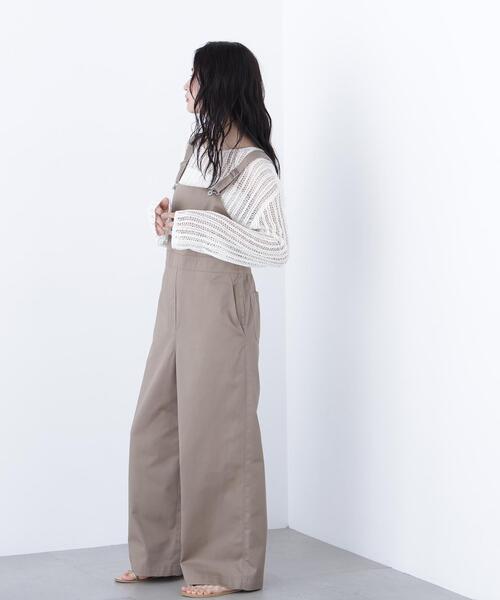 N.(N. Natural Beauty Basic)(エヌエヌナチュラルビューティーベーシック)の「ワークサロペット(サロペット/オーバーオール・レディース・ブラック/キャメル・フリ-)」の8枚目の写真