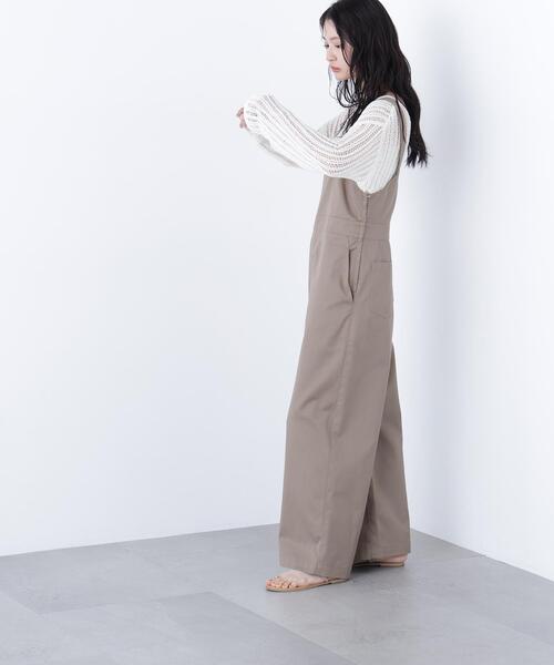 N.(N. Natural Beauty Basic)(エヌエヌナチュラルビューティーベーシック)の「ワークサロペット(サロペット/オーバーオール・レディース・ブラック/キャメル・フリ-)」の5枚目の写真