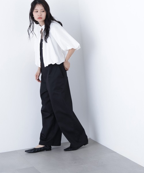 N.（N. Natural Beauty Basic）（エヌエヌナチュラルビューティーベーシック）の「ワークサロペット（サロペット/オーバーオール・レディース・ブラック/キャメル・ﾌﾘ-）」の11枚目の写真