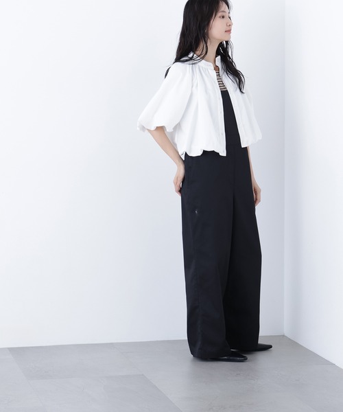 N.（N. Natural Beauty Basic）（エヌエヌナチュラルビューティーベーシック）の「ワークサロペット（サロペット/オーバーオール・レディース・ブラック/キャメル・ﾌﾘ-）」の13枚目の写真