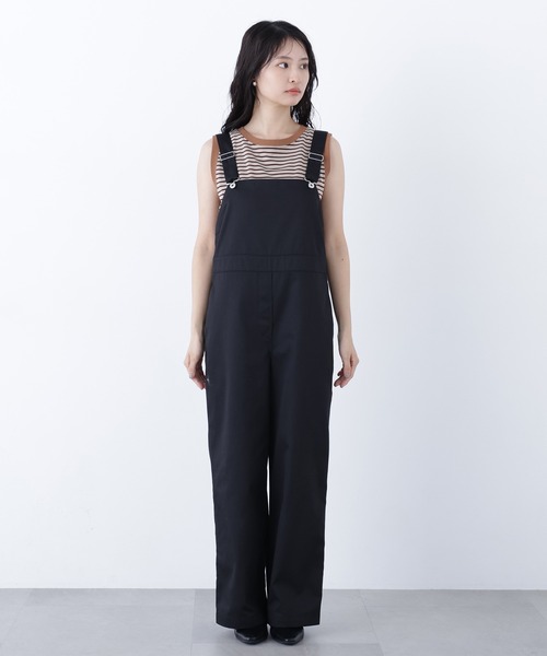 N.（N. Natural Beauty Basic）（エヌエヌナチュラルビューティーベーシック）の「ワークサロペット（サロペット/オーバーオール・レディース・ブラック/キャメル・ﾌﾘ-）」の14枚目の写真