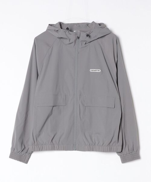 CONVERSE（コンバース）の「コンバース  STRETCH HD JACKET L ストレッチフーディージャケット（ナイロンジャケット・レディース・ブルー/グレー・M/L）」の12枚目の写真