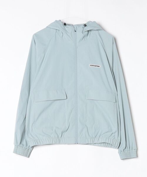 CONVERSE（コンバース）の「コンバース  STRETCH HD JACKET L ストレッチフーディージャケット（ナイロンジャケット・レディース・ブルー/グレー・M/L）」の11枚目の写真