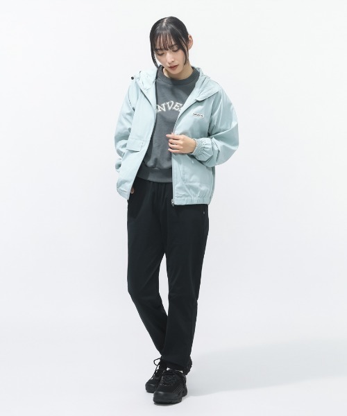 CONVERSE（コンバース）の「コンバース  STRETCH HD JACKET L ストレッチフーディージャケット（ナイロンジャケット・レディース・ブルー/グレー・M/L）」の6枚目の写真