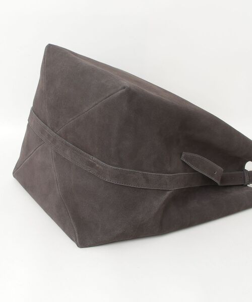 rehacer（レアセル）の「rehacer : Bucket Leather  Bag / バケット レザーバッグ（ショルダーバッグ・レディース・チャコールグレー・FREE）」の7枚目の写真