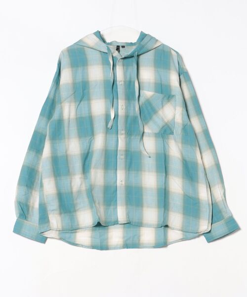 8(eight)(エイト)の「先染めフードシャツ(シャツ/ブラウス・メンズ・ホワイト系その他/ブラック系その他2/グレー系その他/ホワイト系その他2/ブラック系その他/ブルー系その他・LARGE/MEDIUM)」の6枚目の写真