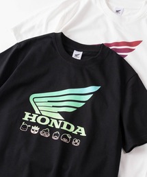 sanrio（サンリオ）の「【71】【HONDA/ホンダ】×【Sanrio/サンリオ】「スーパーカブ」「はぴだんぶい」コラボ クイックドライ クルーネックTシャツ/ユニセックス/レディース/メンズ（Ｓ）（Tシャツ/カットソー）」