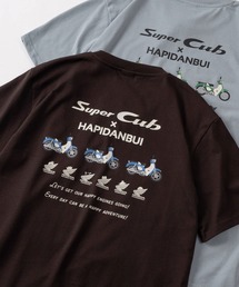 sanrio（サンリオ）の「【71】【HONDA/ホンダ】×【Sanrio/サンリオ】「スーパーカブ」「はぴだんぶい」コラボ クイックドライ クルーネックTシャツ/ユニセックス/レディース/メンズ（Ｓ）（Tシャツ/カットソー）」