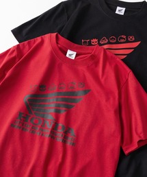 sanrio（サンリオ）の「【71】【HONDA/ホンダ】×【Sanrio/サンリオ】「スーパーカブ」「はぴだんぶい」コラボ クイックドライ クルーネックTシャツ/ユニセックス/レディース/メンズ（Ｓ）（Tシャツ/カットソー）」