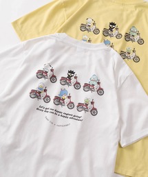 sanrio | 【71】【HONDA/ホンダ】×【Sanrio/サンリオ】「スーパーカブ」「はぴだんぶい」コラボ クイックドライ クルーネックTシャツ/ユニセックス/レディース/メンズ(S)(Tシャツ/カットソー)