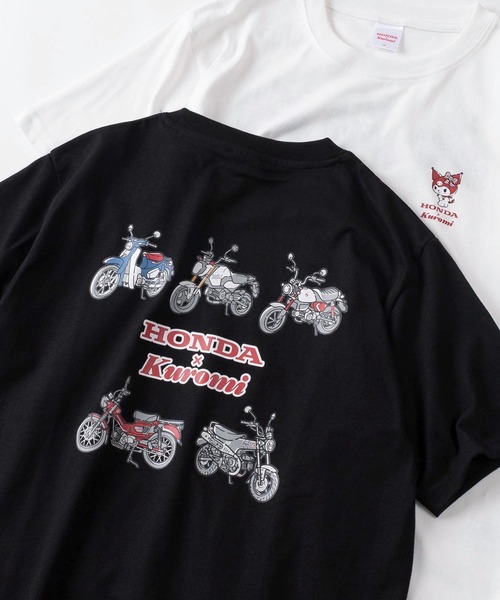 sanrio（サンリオ）の「【71】【HONDA/ホンダ】×【Sanrio/サンリオ】「はぴだんぶい」「KUROMI」コラボ クイックドライ クルーネックTシャツ/ユニセックス/レディース/メンズ（Ｓ）（Tシャツ/カットソー・レディース・ブラック/サックスブルー/アッシュグレー/ダークグリーン/ベージュ/イエロー/ホワイト/ブラウン/ライトグリーン/ネイビー/ホワイト系その他/レッド/ブラック系その他/チャコールグレー/ブラック系その他2/グレー系その他/ブラック系その他4/ブラック系その他3/ホワイト系その他3/ホワイト系その他2・M/L/LL）」の8枚目の写真