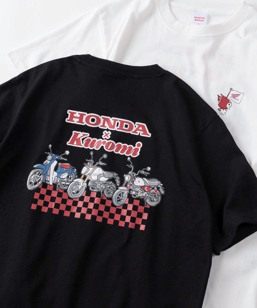 sanrio（サンリオ）の「【71】【HONDA/ホンダ】×【Sanrio/サンリオ】「はぴだんぶい」「KUROMI」コラボ クイックドライ クルーネックTシャツ/ユニセックス/レディース/メンズ（Ｓ）（Tシャツ/カットソー・レディース・ブラック/サックスブルー/アッシュグレー/ダークグリーン/ベージュ/イエロー/ホワイト/ブラウン/ライトグリーン/ネイビー/ホワイト系その他/レッド/ブラック系その他/チャコールグレー/ブラック系その他2/グレー系その他/ブラック系その他4/ブラック系その他3/ホワイト系その他3/ホワイト系その他2・M/L/LL）」の9枚目の写真