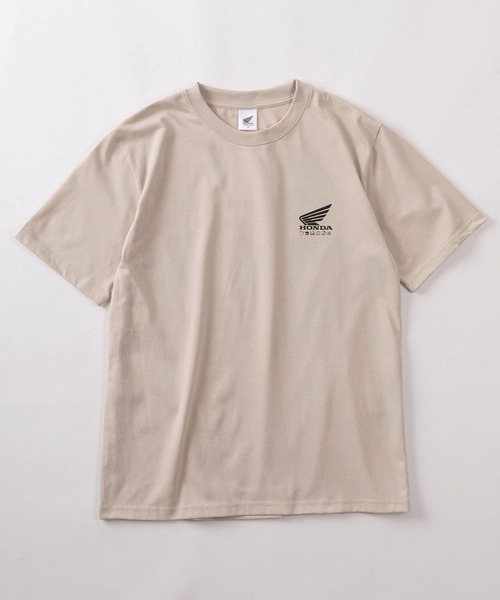 sanrio（サンリオ）の「【71】【HONDA/ホンダ】×【Sanrio/サンリオ】「スーパーカブ」「はぴだんぶい」コラボ クイックドライ クルーネックTシャツ/ユニセックス/レディース/メンズ（Ｓ）（Tシャツ/カットソー・レディース・ブラック/サックスブルー/アッシュグレー/ダークグリーン/ベージュ/イエロー/ホワイト/ブラウン・M/L）」の16枚目の写真