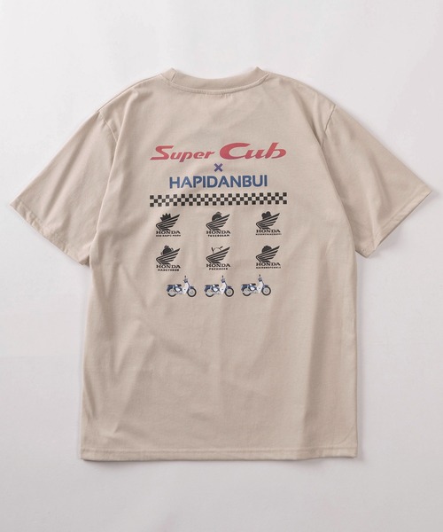 sanrio（サンリオ）の「【71】【HONDA/ホンダ】×【Sanrio/サンリオ】「スーパーカブ」「はぴだんぶい」コラボ クイックドライ クルーネックTシャツ/ユニセックス/レディース/メンズ（Ｓ）（Tシャツ/カットソー・レディース・ブラック/サックスブルー/アッシュグレー/ダークグリーン/ベージュ/イエロー/ホワイト/ブラウン・M/L）」の17枚目の写真