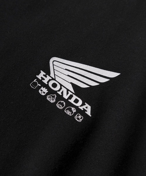 sanrio（サンリオ）の「【71】【HONDA/ホンダ】×【Sanrio/サンリオ】「スーパーカブ」「はぴだんぶい」コラボ クイックドライ クルーネックTシャツ/ユニセックス/レディース/メンズ（Ｓ）（Tシャツ/カットソー・レディース・ブラック/サックスブルー/アッシュグレー/ダークグリーン/ベージュ/イエロー/ホワイト/ブラウン・M/L）」の19枚目の写真