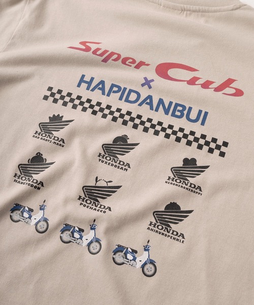 sanrio（サンリオ）の「【71】【HONDA/ホンダ】×【Sanrio/サンリオ】「スーパーカブ」「はぴだんぶい」コラボ クイックドライ クルーネックTシャツ/ユニセックス/レディース/メンズ（Ｓ）（Tシャツ/カットソー・レディース・ブラック/サックスブルー/アッシュグレー/ダークグリーン/ベージュ/イエロー/ホワイト/ブラウン・M/L）」の20枚目の写真