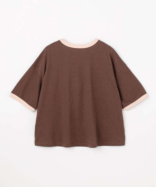 ANY（エニィ）の「リンガーTシャツ（Tシャツ/カットソー・レディース・ベージュ系2/ダークブラウン系/ネイビー系2/アイボリー系・F）」の17枚目の写真
