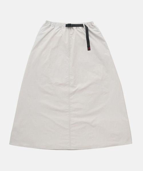 Gramicci(グラミチ)の「Gramicci/グラミチ NYLON FLARE SKIRT ロングスカート(スカート・レディース・ブラック/アイボリー/ブラウン/ライトグリーン/ダークネイビー・S/M/L)」の6枚目の写真