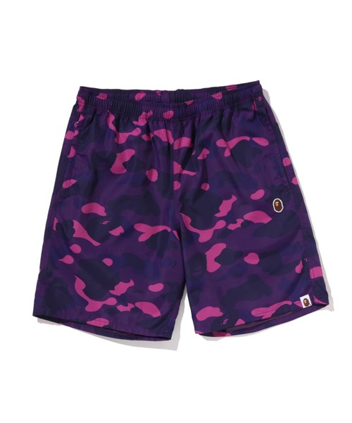 A BATHING APE(アベイシングエイプ)の「COLOR CAMO APE HEAD ONE POINT BEACH SHORTS(その他パンツ・メンズ・ブラック/グリーン/レッド/パープル・X-LARGE/SMALL/XX-LARGE/MEDIUM/LARGE)」の3枚目の写真