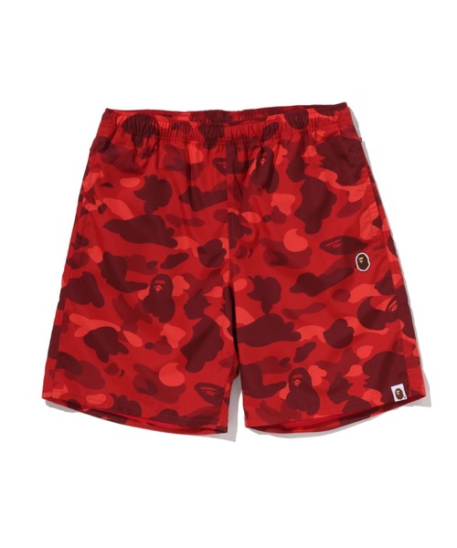 A BATHING APE(アベイシングエイプ)の「COLOR CAMO APE HEAD ONE POINT BEACH SHORTS(その他パンツ・メンズ・ブラック/グリーン/レッド/パープル・X-LARGE/SMALL/XX-LARGE/MEDIUM/LARGE)」の4枚目の写真
