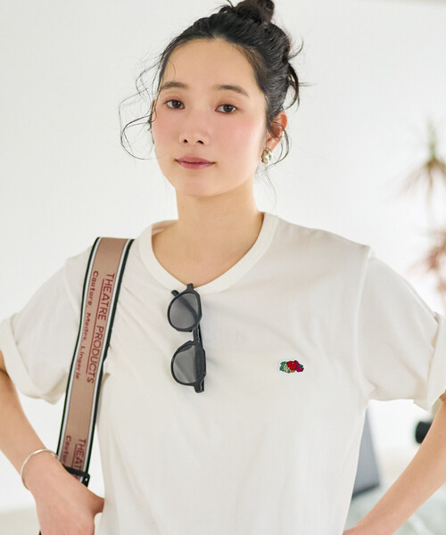 FREAK'S STORE（フリークスストア）の「FRUIT OF THE LOOM × FREAK'S STORE/フルーツオブザルーム 別注 ベーシック半袖Tシャツ（Tシャツ/カットソー・レディース・オフホワイト/ネイビー/レッド/ブラウン/ブラック・MEDIUM/SMALL）」の16枚目の写真