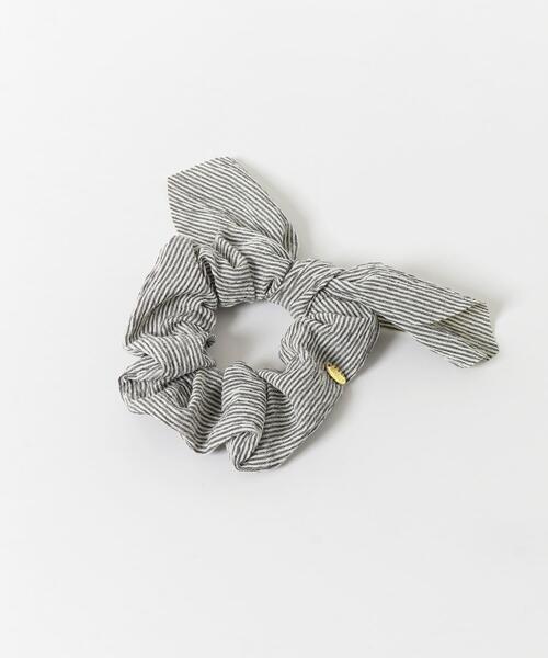 SMELLY(スメリー)の「ストライプリボンシュシュ(シュシュ・レディース・ブラック系その他・-)」の5枚目の写真