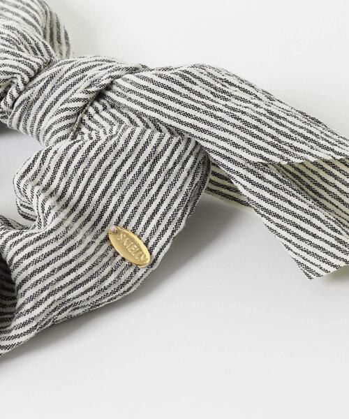 SMELLY(スメリー)の「ストライプリボンシュシュ(シュシュ・レディース・ブラック系その他・-)」の7枚目の写真