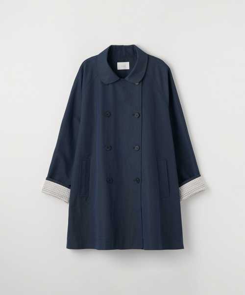CELITAILS（セリテールズ）の「ROUND COLLAR HALF TRENCH COAT_NAVY（トレンチコート・レディース・その他・FREE）」の2枚目の写真
