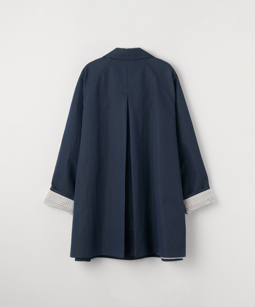 CELITAILS（セリテールズ）の「ROUND COLLAR HALF TRENCH COAT_NAVY（トレンチコート・レディース・その他・FREE）」の3枚目の写真
