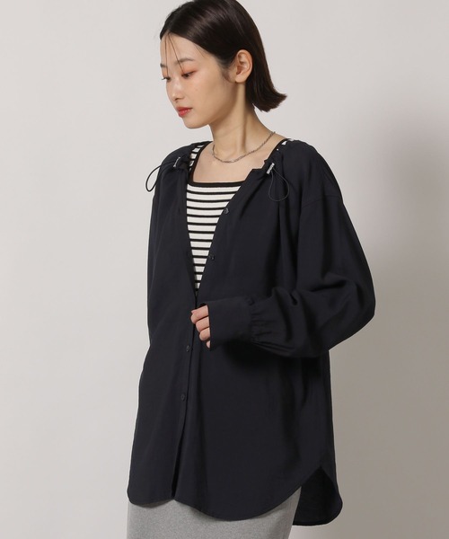 LAKOLE（ラコレ）の「ドロストシアーブラウス / 659839（シャツ/ブラウス・レディース・ブラック/イエロー/ブルー系その他/グリーン系その他・FREE）」の8枚目の写真