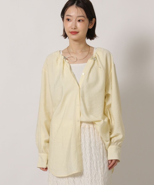 LAKOLE（ラコレ）の「ドロストシアーブラウス / 659839（シャツ/ブラウス・レディース・ブラック/イエロー/ブルー系その他/グリーン系その他・FREE）」の21枚目の写真