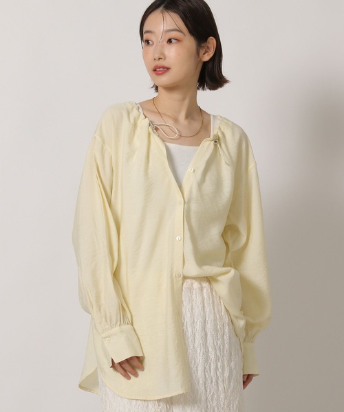 LAKOLE（ラコレ）の「ドロストシアーブラウス / 659839（シャツ/ブラウス・レディース・ブラック/イエロー/ブルー系その他/グリーン系その他・FREE）」の22枚目の写真