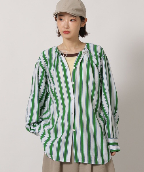 LAKOLE（ラコレ）の「ドロストシアーブラウス / 659839（シャツ/ブラウス・レディース・ブラック/イエロー/ブルー系その他/グリーン系その他・FREE）」の12枚目の写真