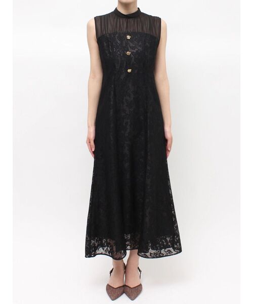MERCURYDUO(マーキュリーデュオ)の「レースベアドッキングワンピース(ワンピース・レディース・ブラック/ブルー・MEDIUM/SMALL)」の10枚目の写真