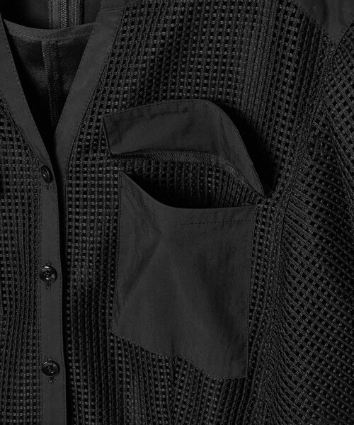 ANAYI（アナイ）の「メッシュラッセルフレア袖 ワンピース（ワンピース・レディース・ブラック・38/36/34）」の12枚目の写真